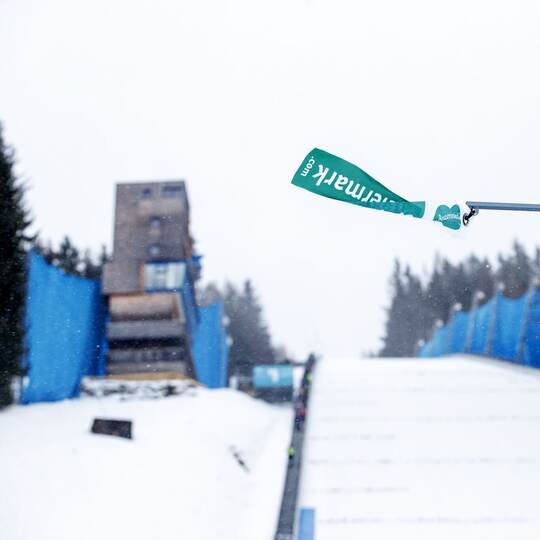 Wind beim Skispringen