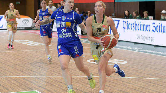 Makenna Marisa (rechts) war gegen Marburg die Topscorerin. Ripberger