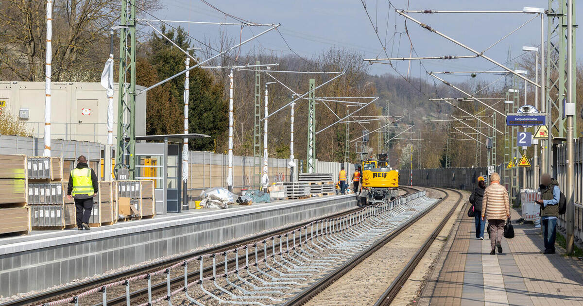 Reconstruction at Enzberg train station is progressing well: Work is on ...
