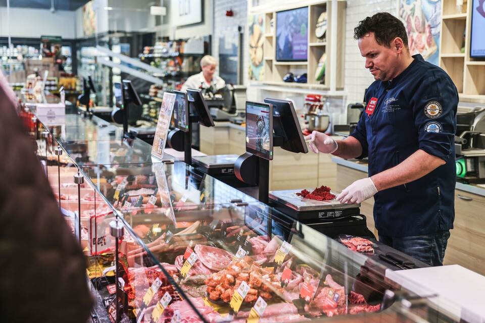 Fleischtheke im Supermarkt Fleischtheke im Supermarkt