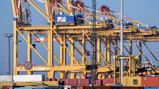 Containerterminal in Bremerhaven