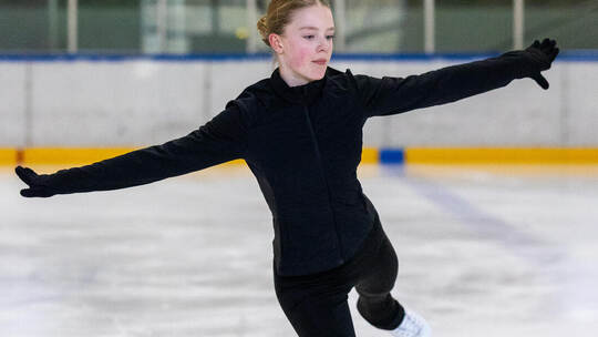 Pforzheim Training Eiskunstlauf Wettkampfteam