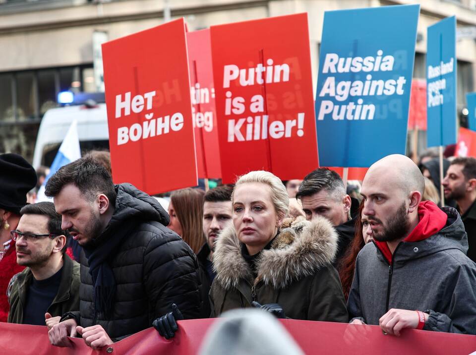 Anti-Putin-Demo der russischen Opposition in Berlin