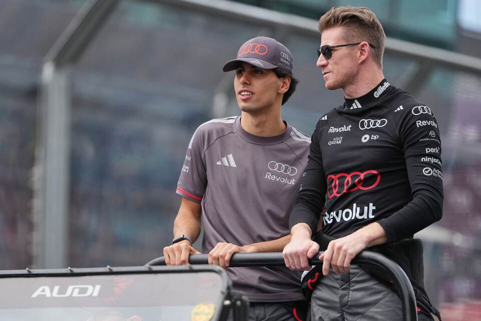 Nico Hülkenberg und Gabriel Bortoleto Nico Hülkenberg und Gabriel Bortoleto