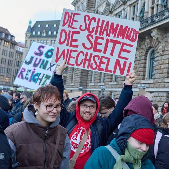 Demonstration gegen sexualisierte Gewalt gegen Frauen