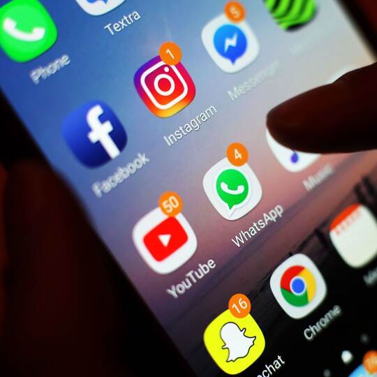Soziale Netzwerke auf dem Smartphone
