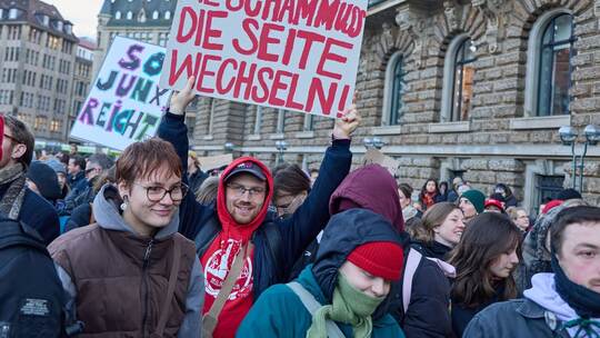 Demonstration gegen sexualisierte Gewalt gegen Frauen
