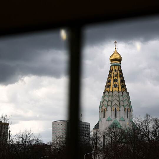 Stürmisches Wetter in Leipzig