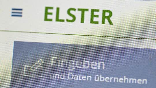 Die Eingabe des Steuerportals Elster