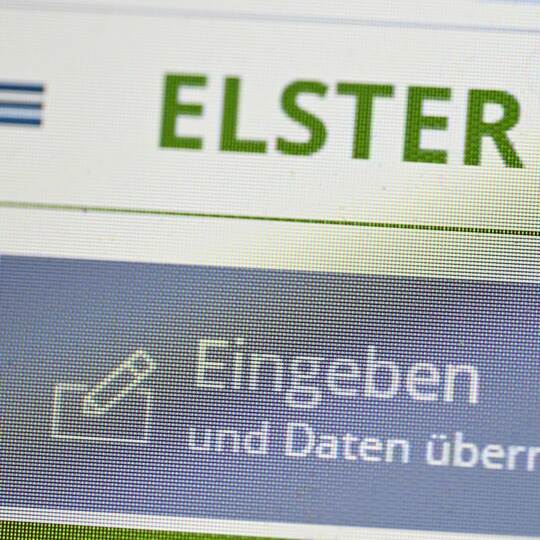Die Eingabe des Steuerportals Elster