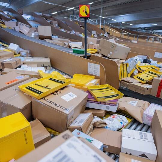 Paketbeförderung bei DHL