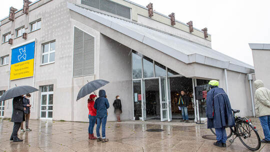 Friedensmahnwache Theater Pax Christi