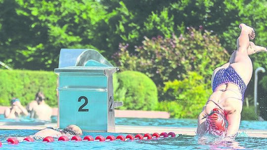 Hitzebild Freibad Mühlacker