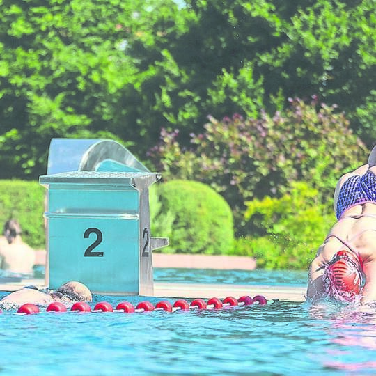 Hitzebild Freibad Mühlacker