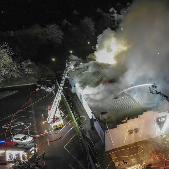 Großbrand in Kehler Disco