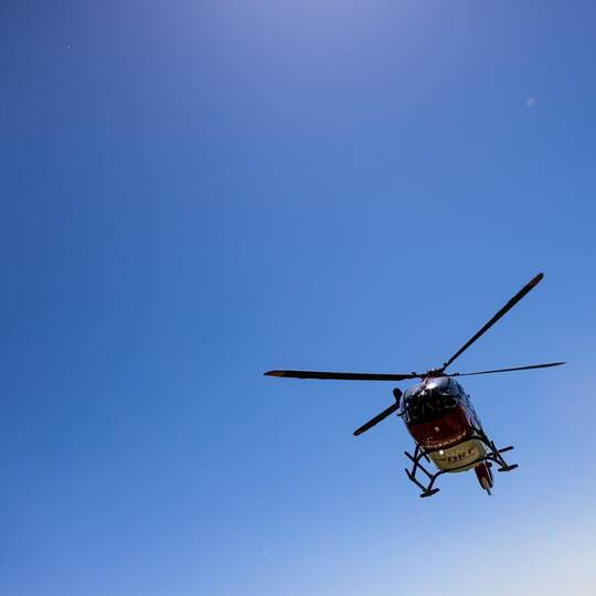 Ein Rettungshubschrauber - Symbolbild