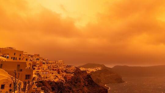 Sandsturm über der Ägäis