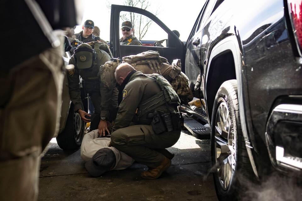 Razzia vor Baumarkt durch US-Einwanderungsbehörde