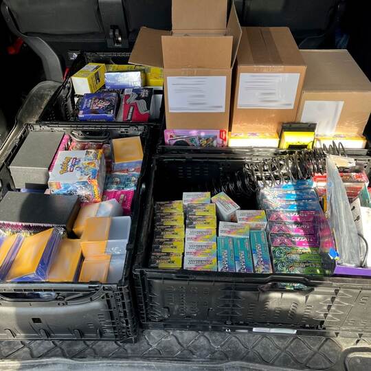 Tausende Pokémon-Karten im Kofferraum