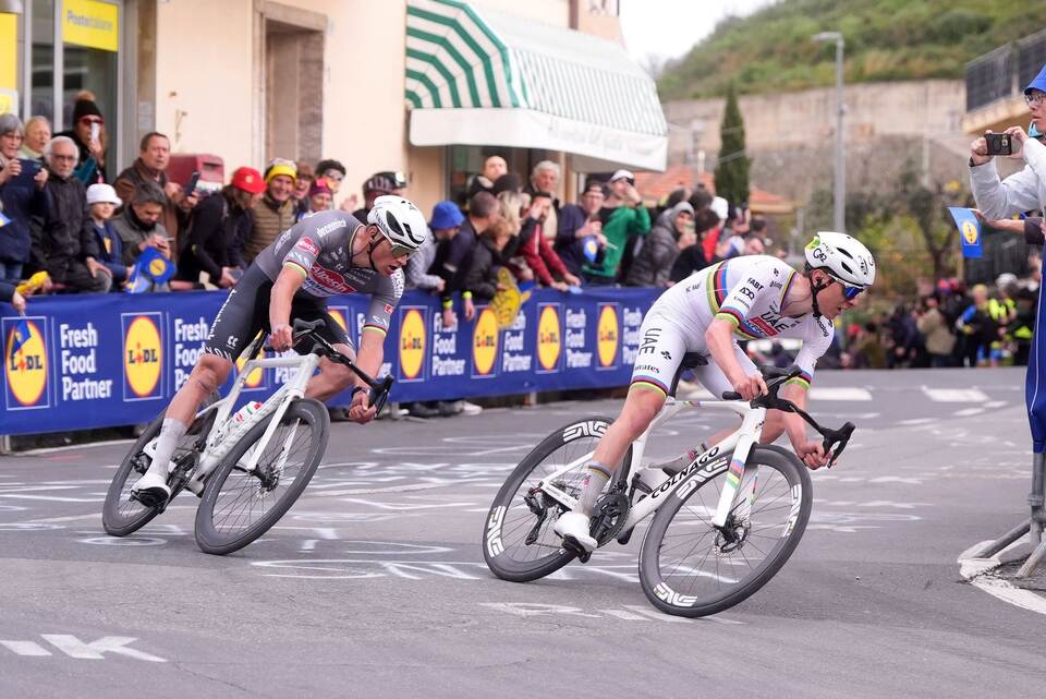 Mathieu van der Poel und Tadej Pogačar