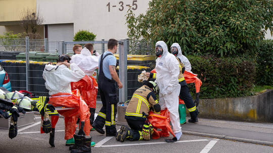 Polonium bei der Ostereiersuche? Atomarer Stoff: Großer Feuerwehreinsatz in Vaihingen / Enz