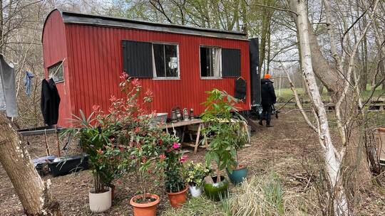 Bauwagen aus der ZDF-Reihe "Spreewaldkrimi" Bauwagen aus der ZDF-Reihe "Spreewaldkrimi"