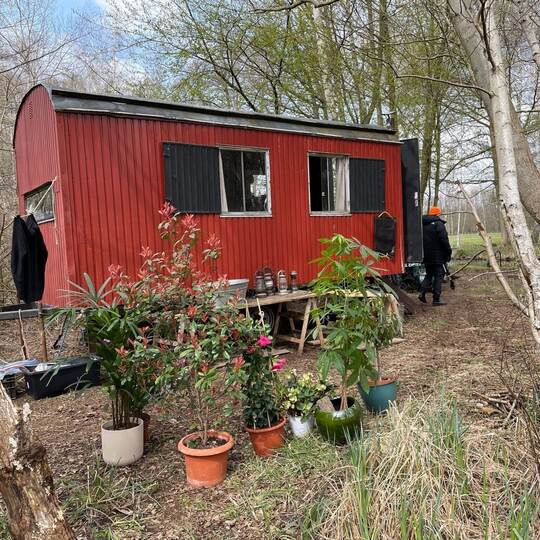 Bauwagen aus der ZDF-Reihe "Spreewaldkrimi"