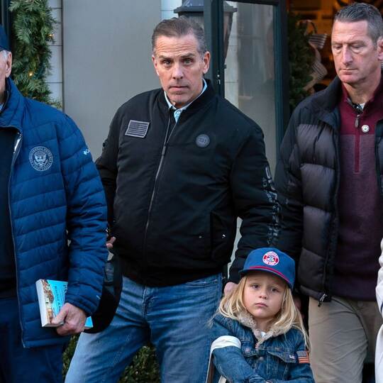Hunter Biden mit Vater Joe und Sohn Beau