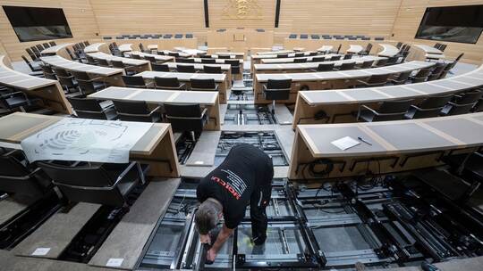 Umbau im Landtag von Baden-Württemberg