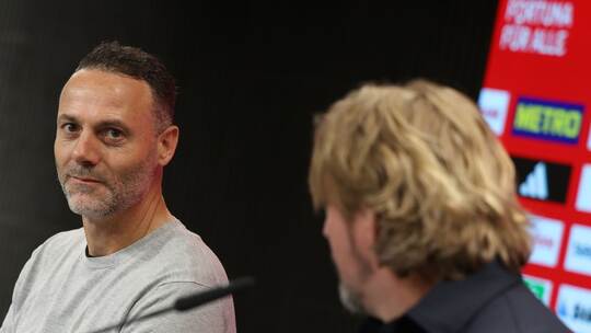 Vorstellung neuer Cheftrainer von Fortuna Düsseldorf