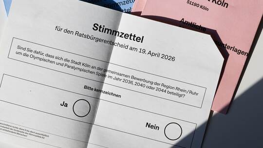 Olympia-Bewerbung KölnRheinRuhr - Stimmzettel