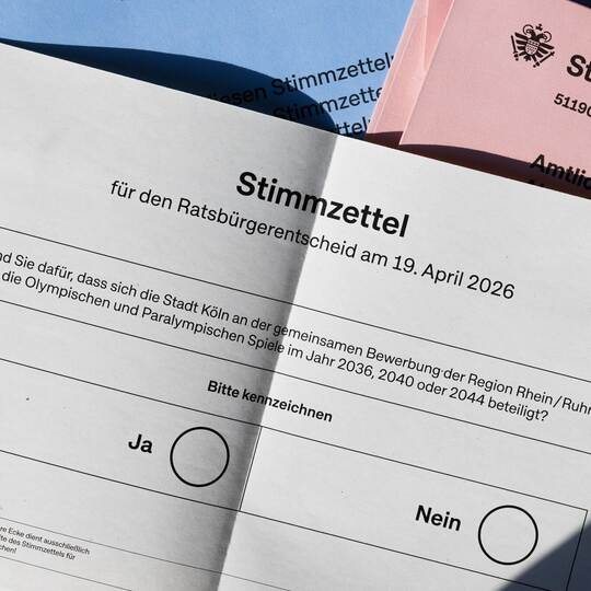 Olympia-Bewerbung KölnRheinRuhr - Stimmzettel