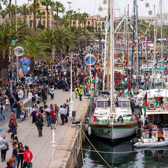 Nahostkonflikt - Gaza-Flotte in Barcelona