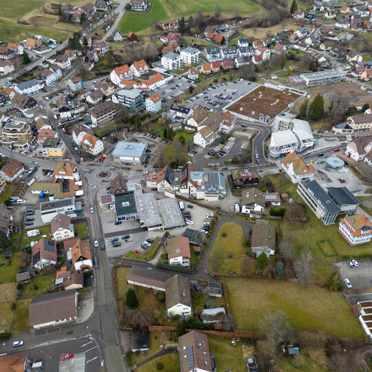 Schömberg Ortsmitte Drohnenfoto