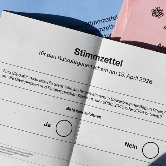 Olympia-Bewerbung KölnRheinRuhr - Stimmzettel