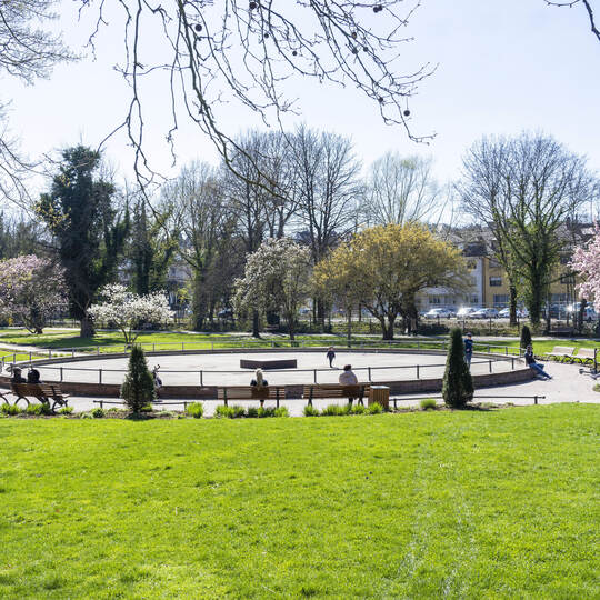 Pforzheim am Sonntag zur Mittagszeit