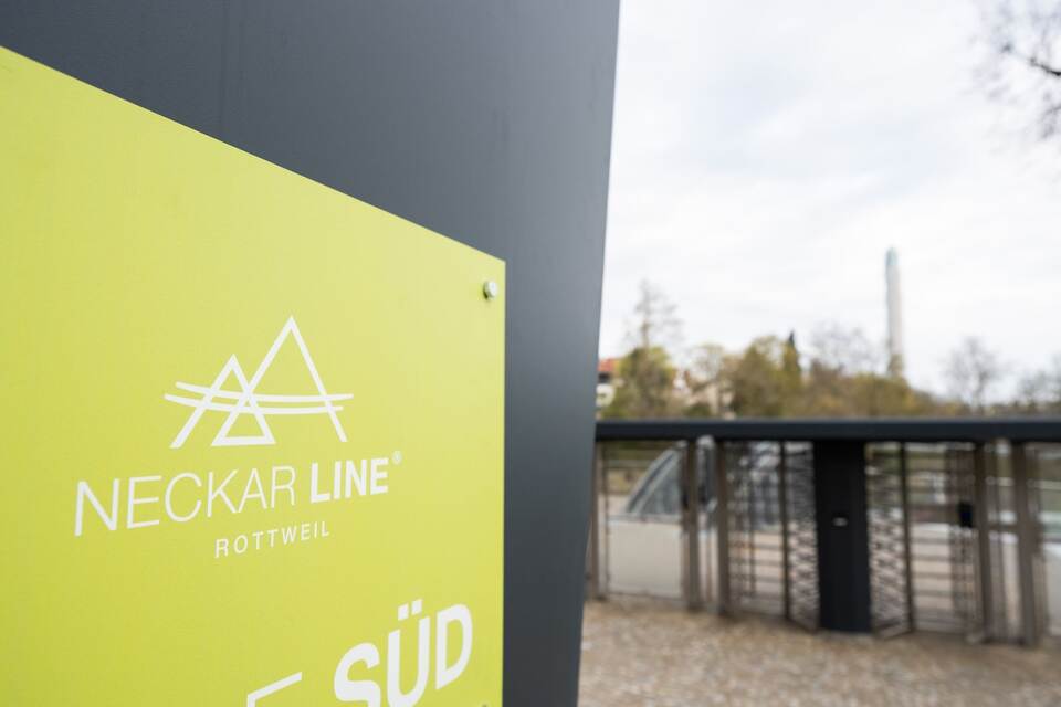 Fußgängerhängebrücke Neckarline Rottweil