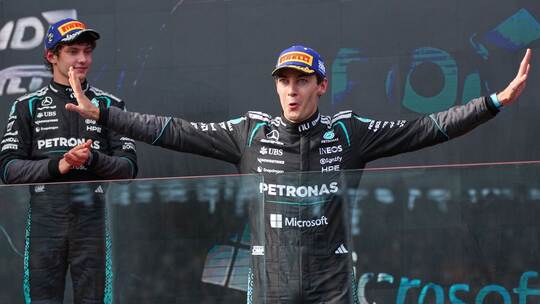 George Russell und Kimi Antonelli