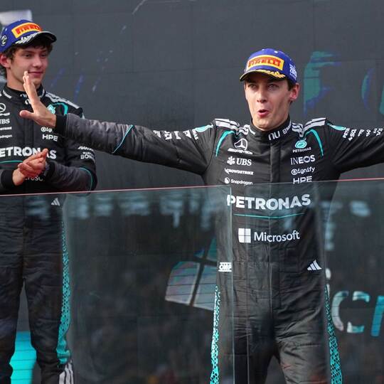 George Russell und Kimi Antonelli