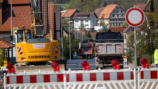 Baustelle Ortsdurchfahrt Engelsbrand