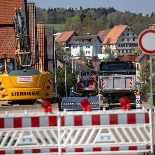 Baustelle Ortsdurchfahrt Engelsbrand
