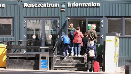 Defekte Oberleitung am Ulmer Hauptbahnhof