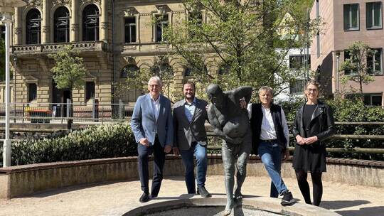Stolz auf Rossini-Festival: Helmut Riegger, Landrat Calw (von links), Margo Gauger, Bürgermeister Bad Wildbad, Jochen Schönleber