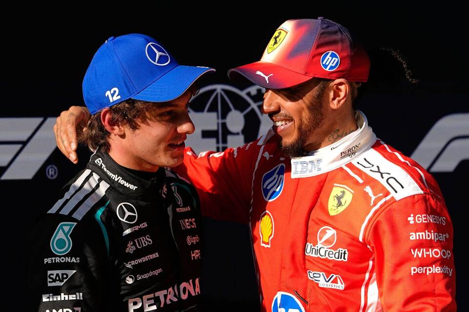 Kimi Antonelli und Lewis Hamilton