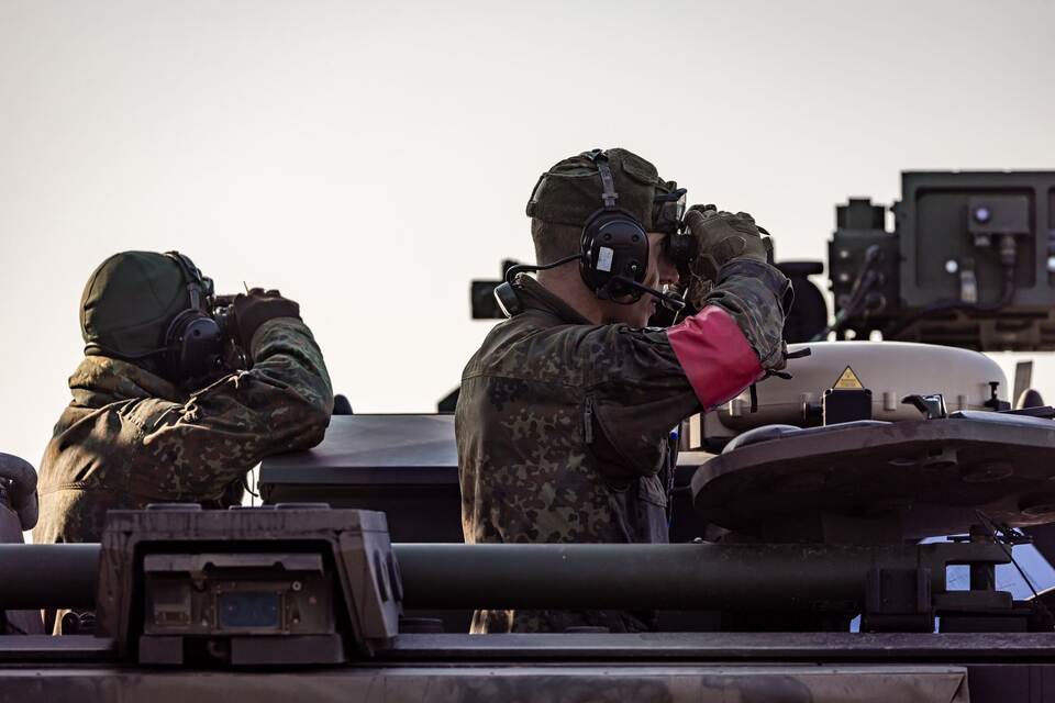 Das Panzergrenadierbataillon 391 übt in der Oberlausitz