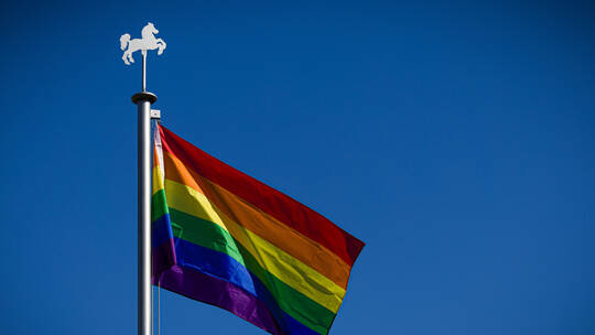 Regenbogenflaggen-Aktion in Wahrenholz