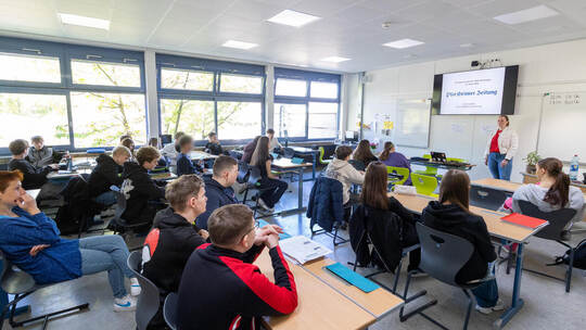 Projekt KLASSE, Schulbesuch GMS Heckengäu Wiernsheim