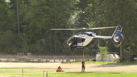 Waldbrand am Saurüsselkopf - Löscheinsatz