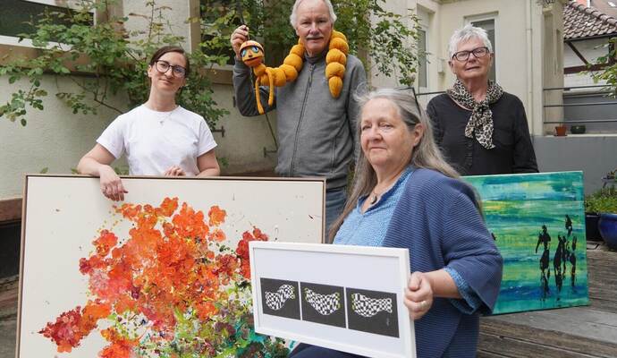 Ein Stadtteil wird zur Kunstmeile: In Dillweißenstein geben zahlreiche Künstler Einblicke in ihr Schaffen