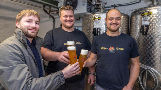 Vorverkostung Sommerbier Adlerbräu